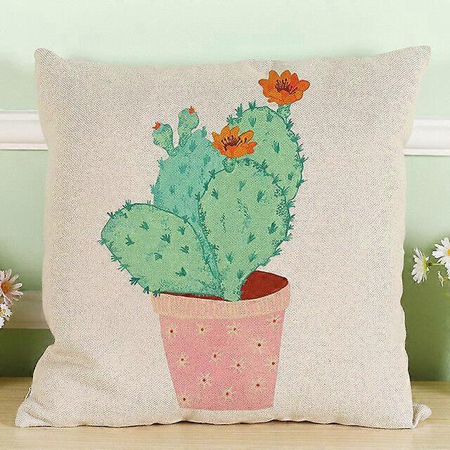 サボテンコットンリネン枕カバークリエイティブシートクッションクッションカバーデザイン766jpjcjh