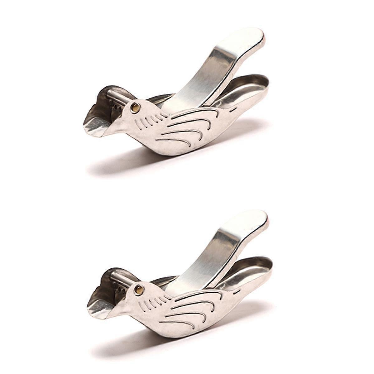 Bird Lemon Squeezer Stainless Steel,Lemon Slice Squeezer,Lemon Squeezer for Beer Bottle,2Pcs