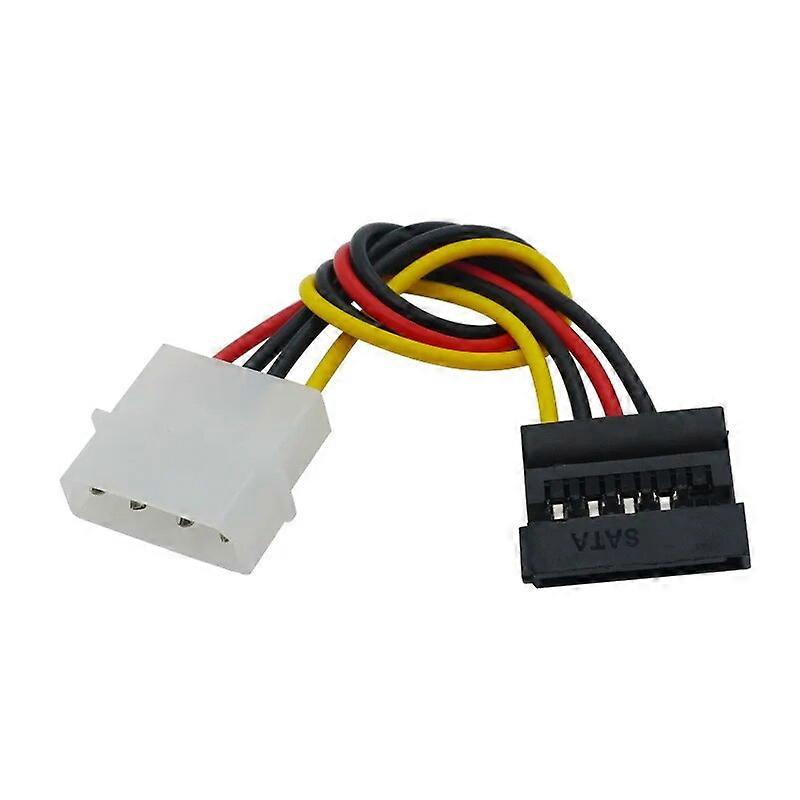 4 Pin Molex IDE to 2 Serial ATA Hard Driver Power Cable SATA Y Splitter Dual Hard-Drive-Disk Extension Cord Adapter Connector