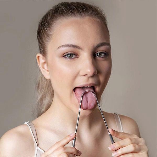 2-Pack Natural Ayurvedic Tongue Scraper Set with Travel Case