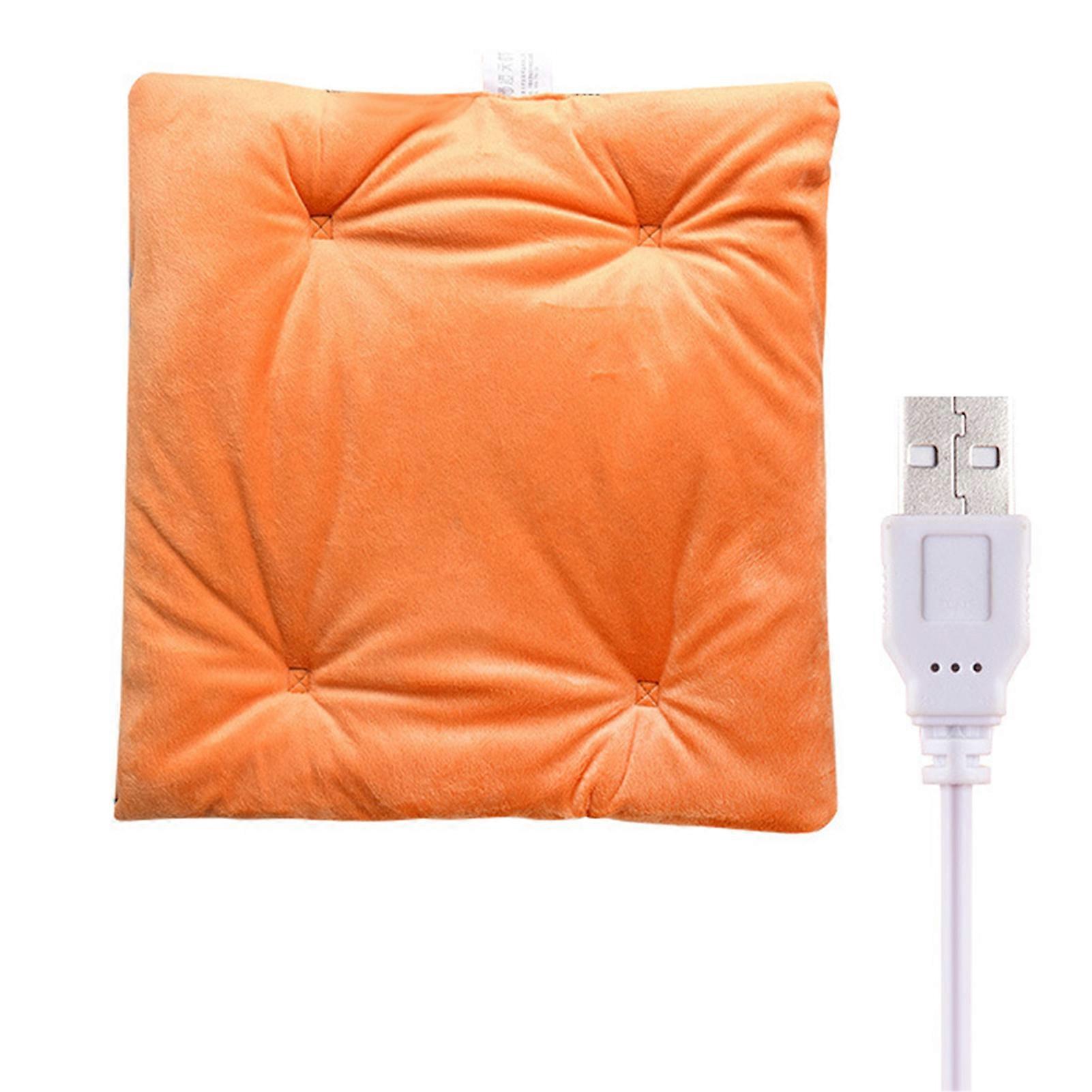 Electric Heating Cushion USB Charging Plush Material Easy to Clean for Cars Seats Sofas Cold Winter
