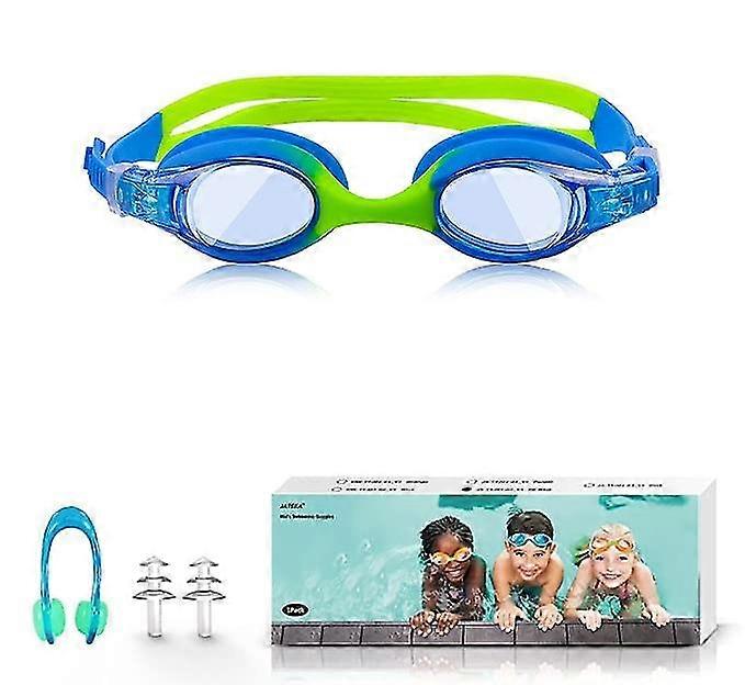 Anti-fog Waterproof Swimming Goggle Set With Ear Plugs And Nose Clip