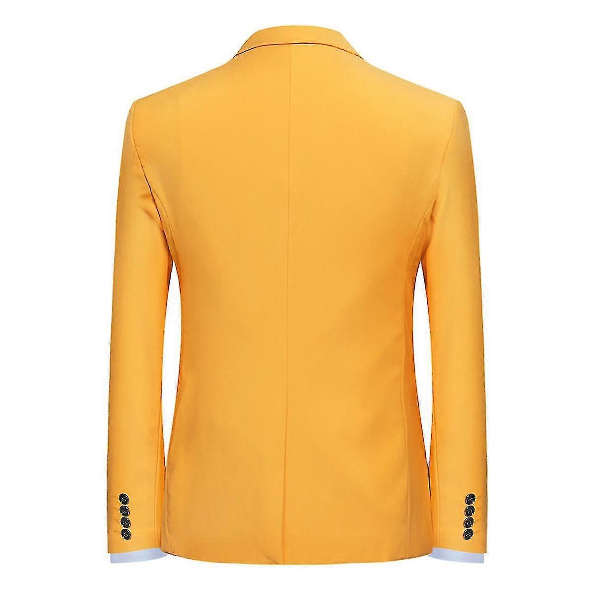 Homme Un Color One Button Blazer Casual Top Jacket