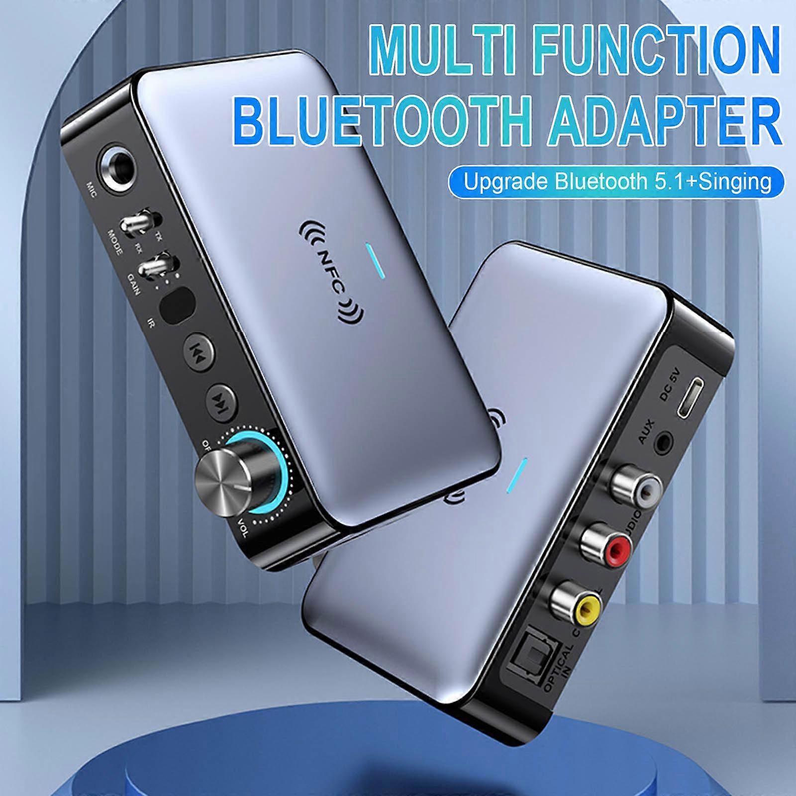 Optical Fiber Bluetooth Receiving Transmitter.1 Audio Adapter Digital To Analog Microphone Singing