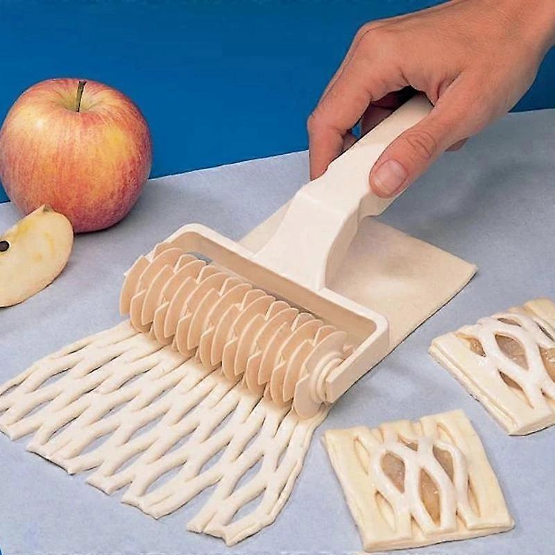 3 Size Selection High Quality Pie Pizza Cutter Pastry Bakeware Embossing Dough Roller Lattice Cake Tools Plastic Baking Tool