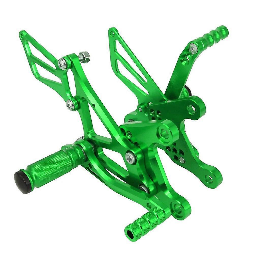 اكسسوارات الدراجات النارية الألومنيوم قابل للتعديل أوتاد القدم البليت أوتاد القدم دواسات القدم بقية الخلفية ل KAWASAKI النينجا ZX6R 2005-2008