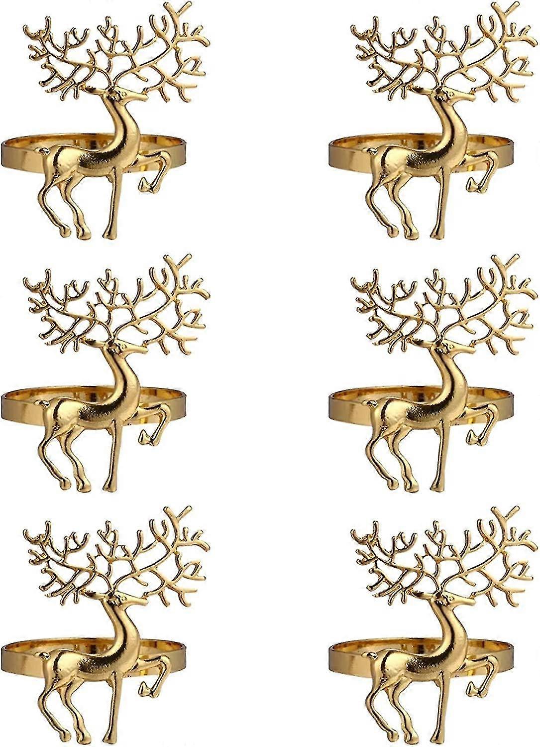 6 Pcs Christmas Napkin Rings