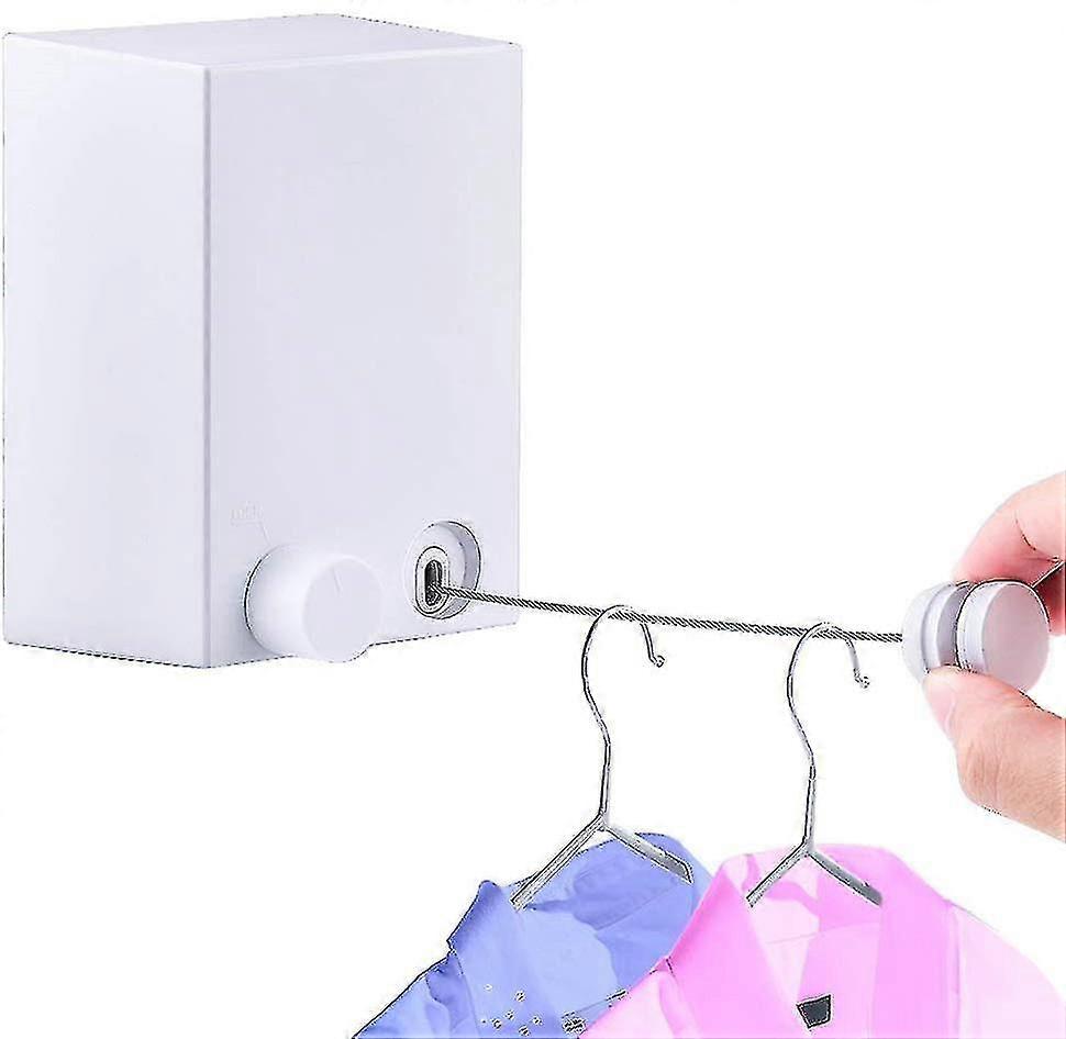 4m Clothesline Extendable For Indoor Use Wall Clothesline-
