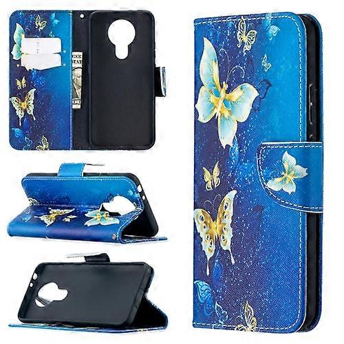 For Nokia 3.4 Colored Drawing Pattern Horizontal Flip Leather Case