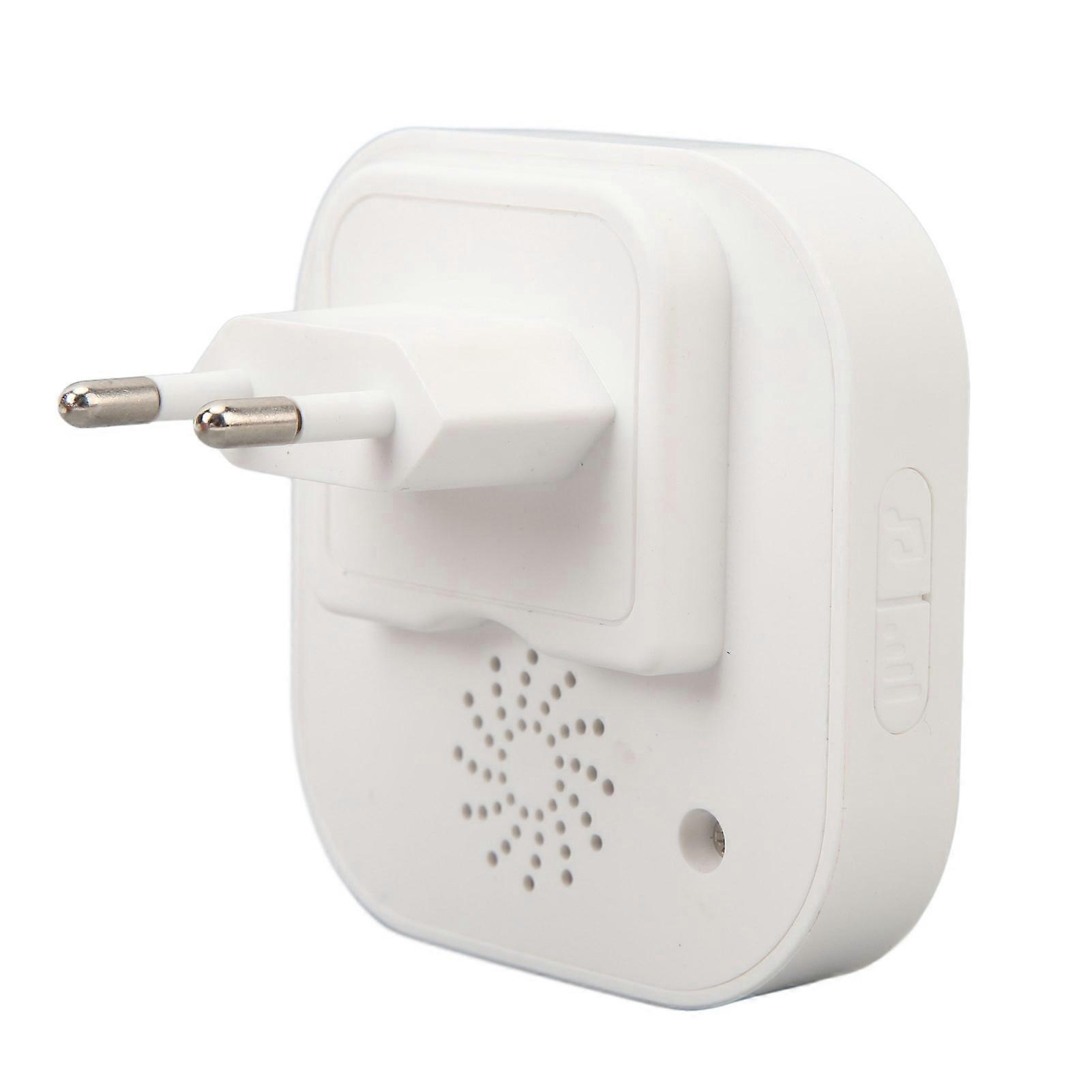 Wireless Doorbell IP55 Waterproof 330m Range Strong Signal Penetration UV Resistant for Home EU Plug