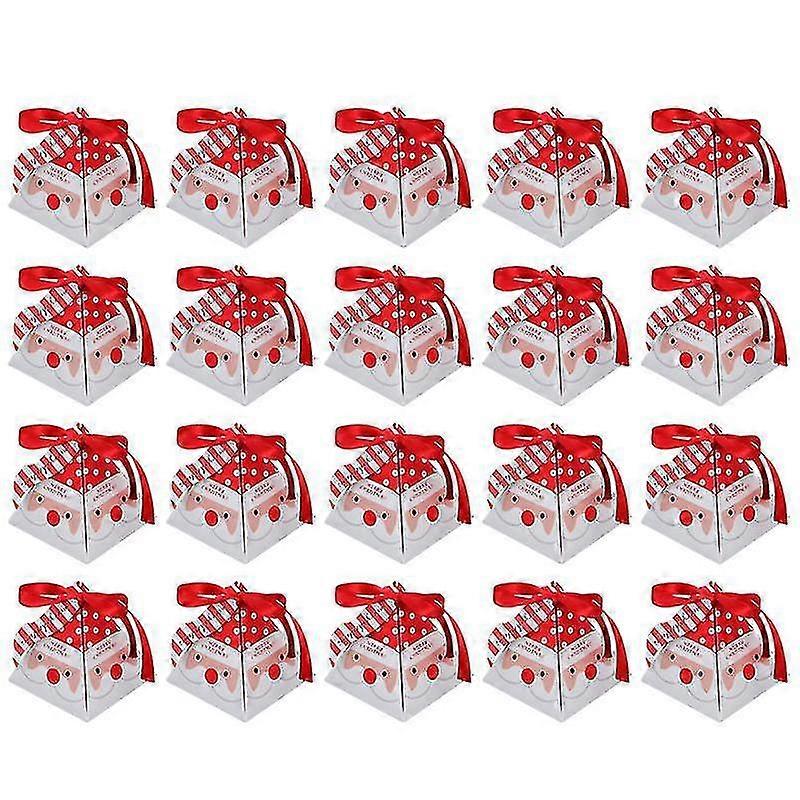 70db karácsonyi édesség csomagolódobozok Dekoratív díszdobozok Papír konténer party kellékek (20db Re
