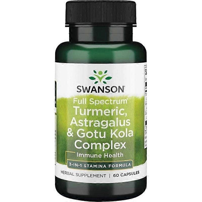 Swanson Full Spectrum Turmeric Astragalus & Gotu Kola Complex Capsules 60
