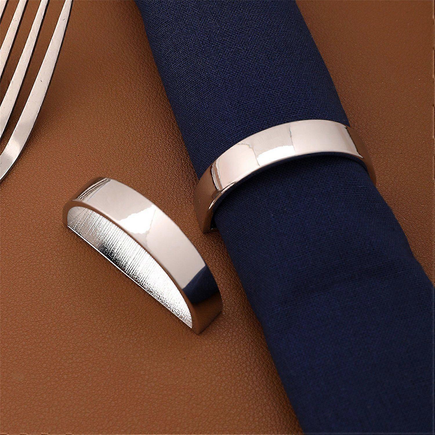 Metal semicircle napkin ring