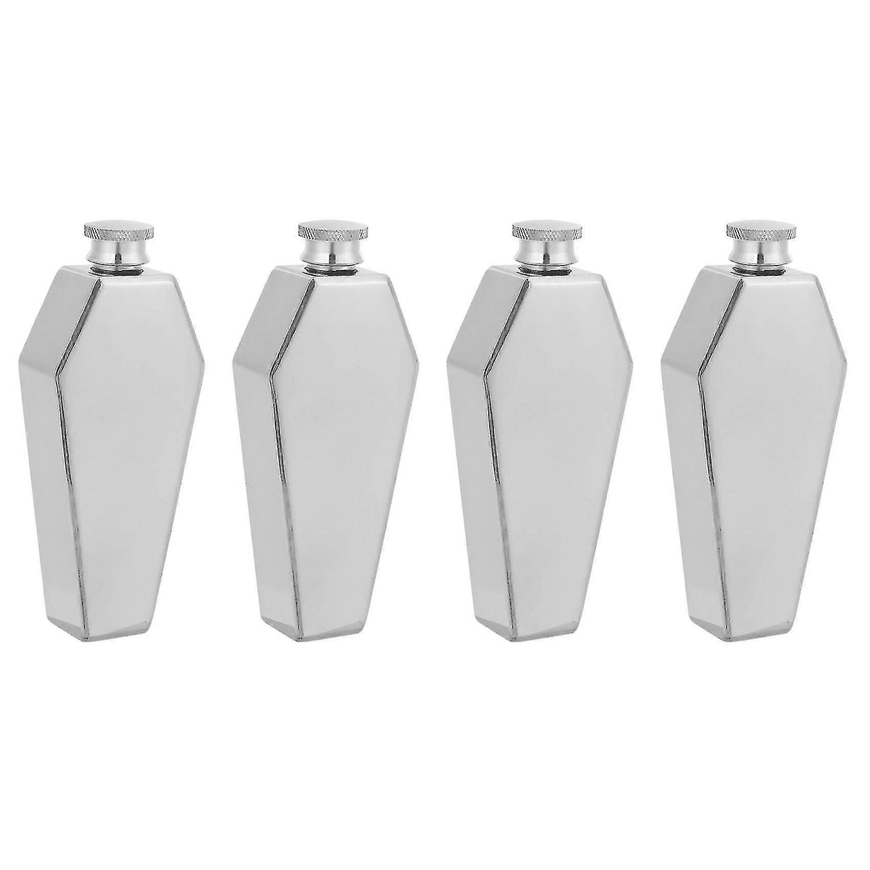 Mini Hip Flask 100ml Personalized Coffin Shape Stainless Steel