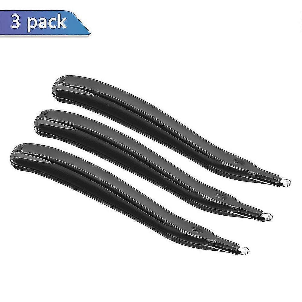 Staple Remover Professional Magnetic Easy Staple Removers Stapler Remover Staple Remover Tool Staple Puller Remover Staple(3 Pcs, Black)