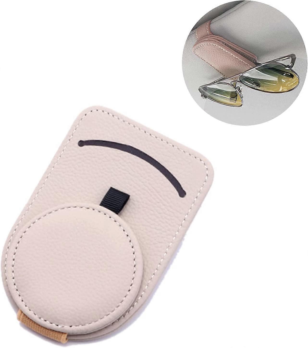 Car Glasses Frame Universal Sunglasses Frame Clip (Beige)