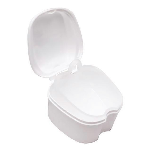 Denture Case Orthodontic Dental Retainer Box Denture Cleaning Box