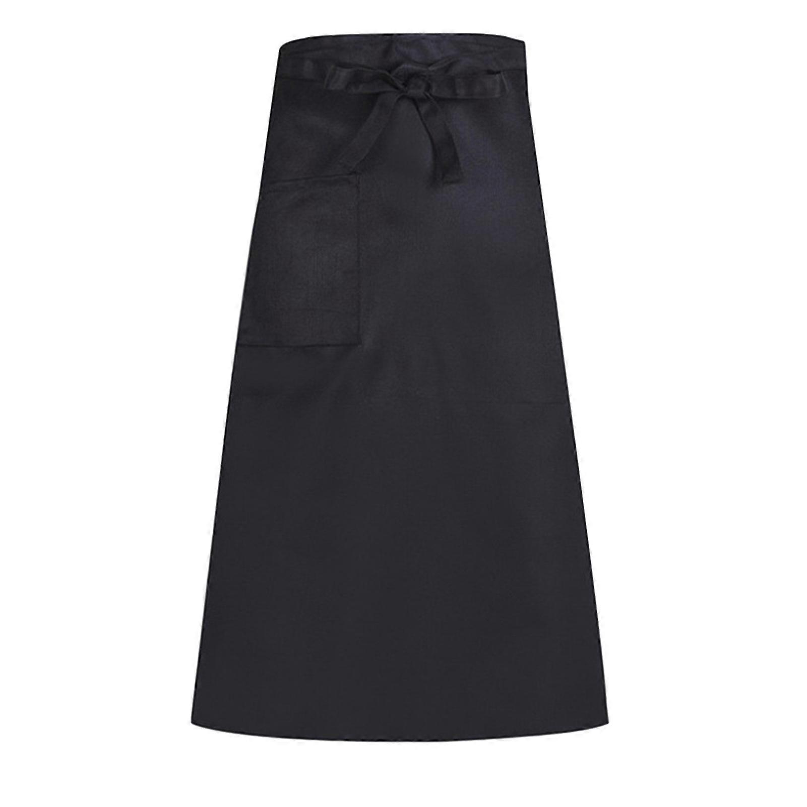 Half Apron with Pockets for Server Chef Unisex Uniform Bistro Cafe Apron Professional Kitchen Apron for Cooking Baking