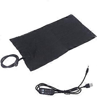 Electric Cloth Heater Pad USB 4 Shift Adjustable Timing Foldable Carbon Fiber Washable DC5V