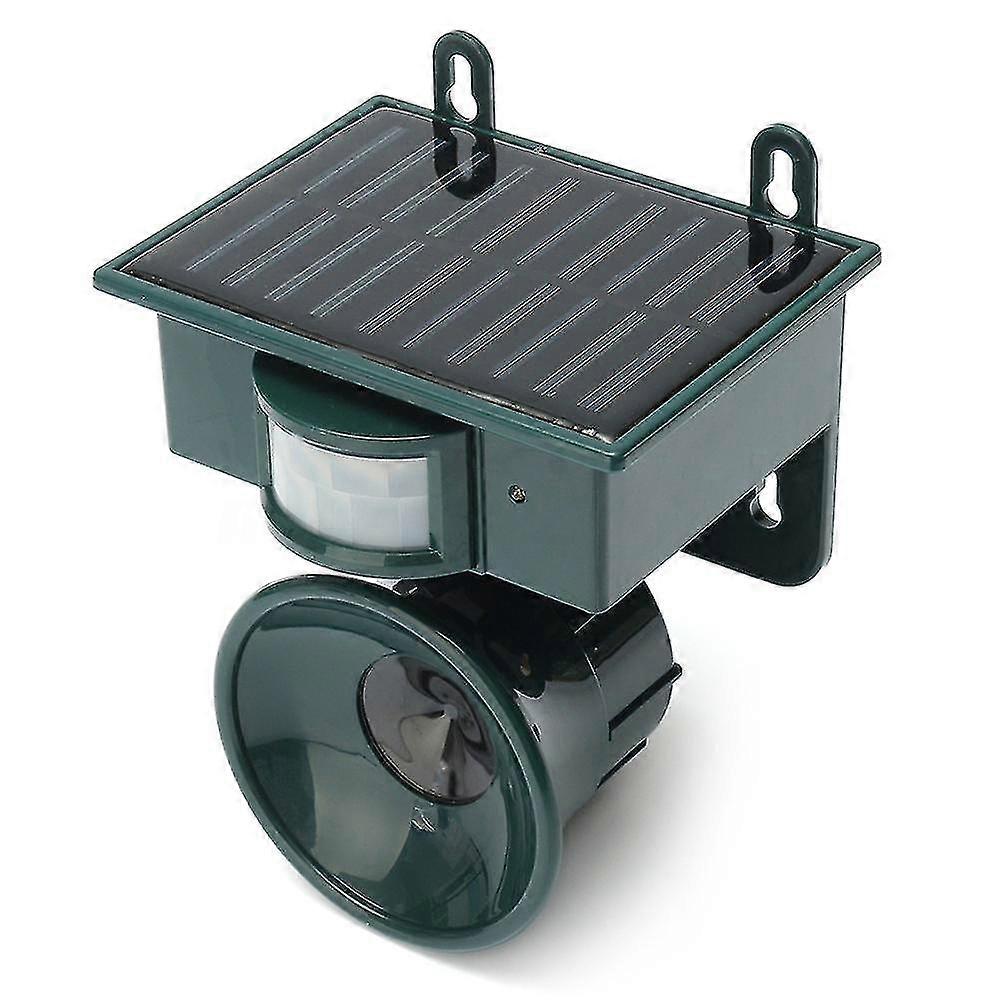 Solar Powered Outdoor Ultrasonic Pest Bird Crow Animal Repeller Repellent Scarer