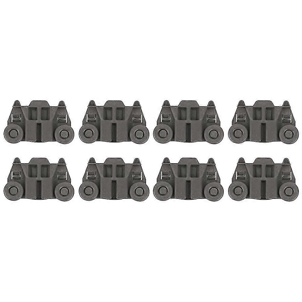 8 Pcs W10195417 Dishwasher Wheels Lower Rack for Dishrack Roller Assembly WPW10195417 Replace Part