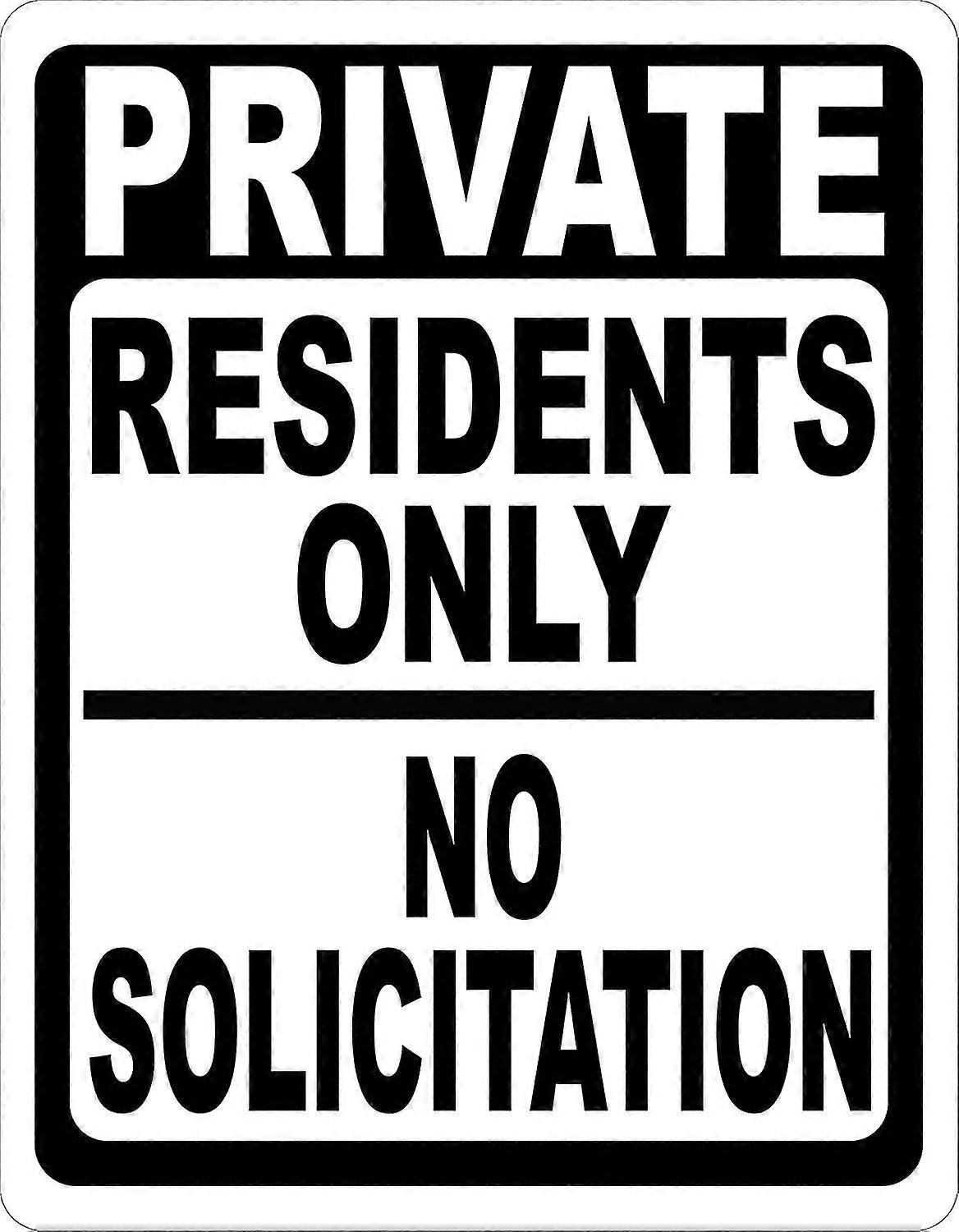 Residentes privados apenas sem sinal de solicitação. 8x12 polegadas OU 12x16 polegadas de metal. Modo 4572