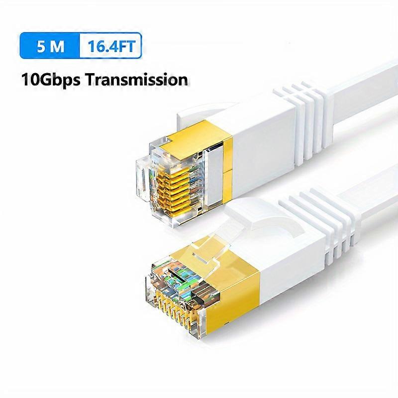 High Speed Cat 7 Ethernet Cable with Shielding and Clips - Faster Internet and Reliable Connection