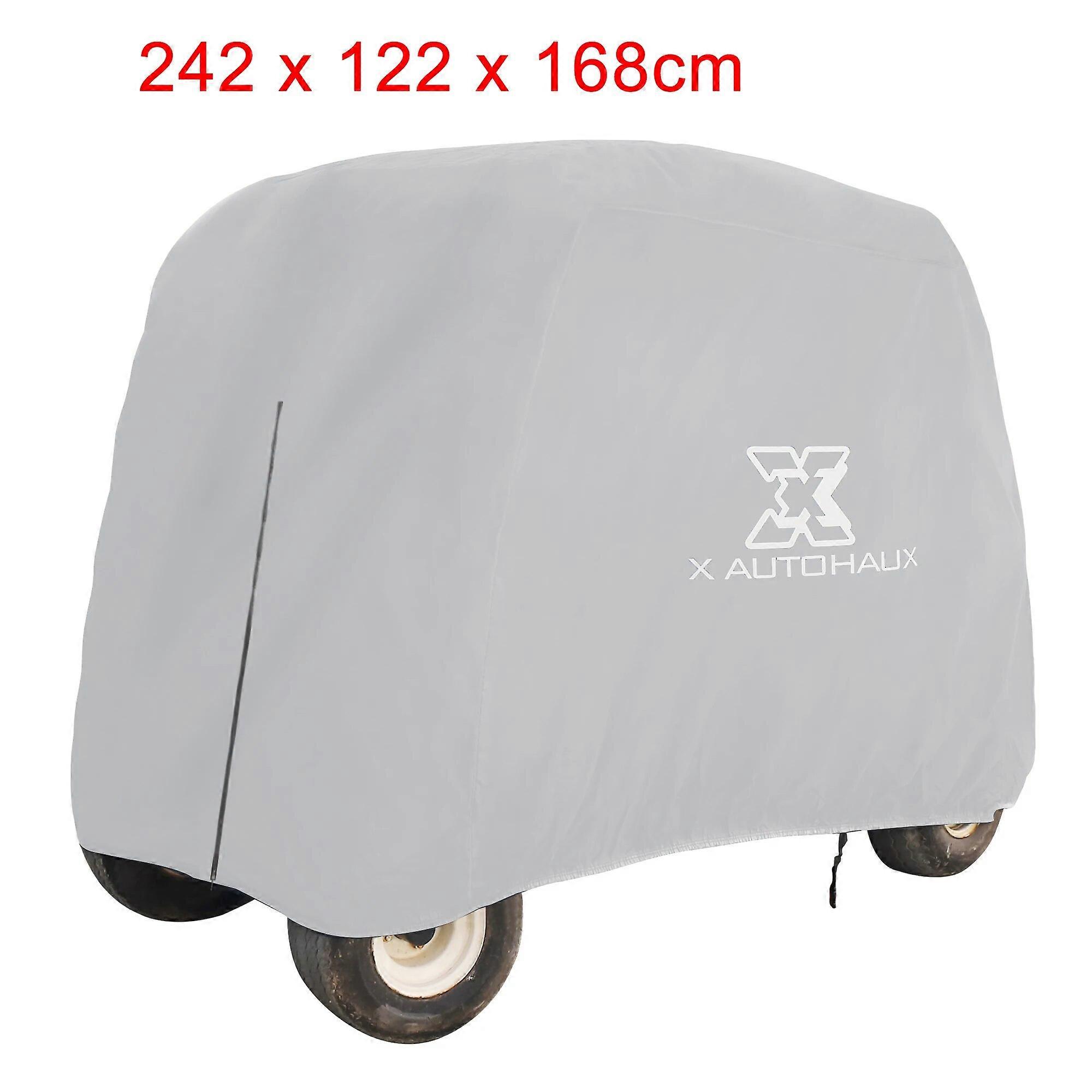 כיסוי לעגלת גולף עמיד למים של X Autohaux 400D מגן חיצוני עמיד בפני שמש ואבק ל-2/4 נוסעים אביזר לעגלת גולף