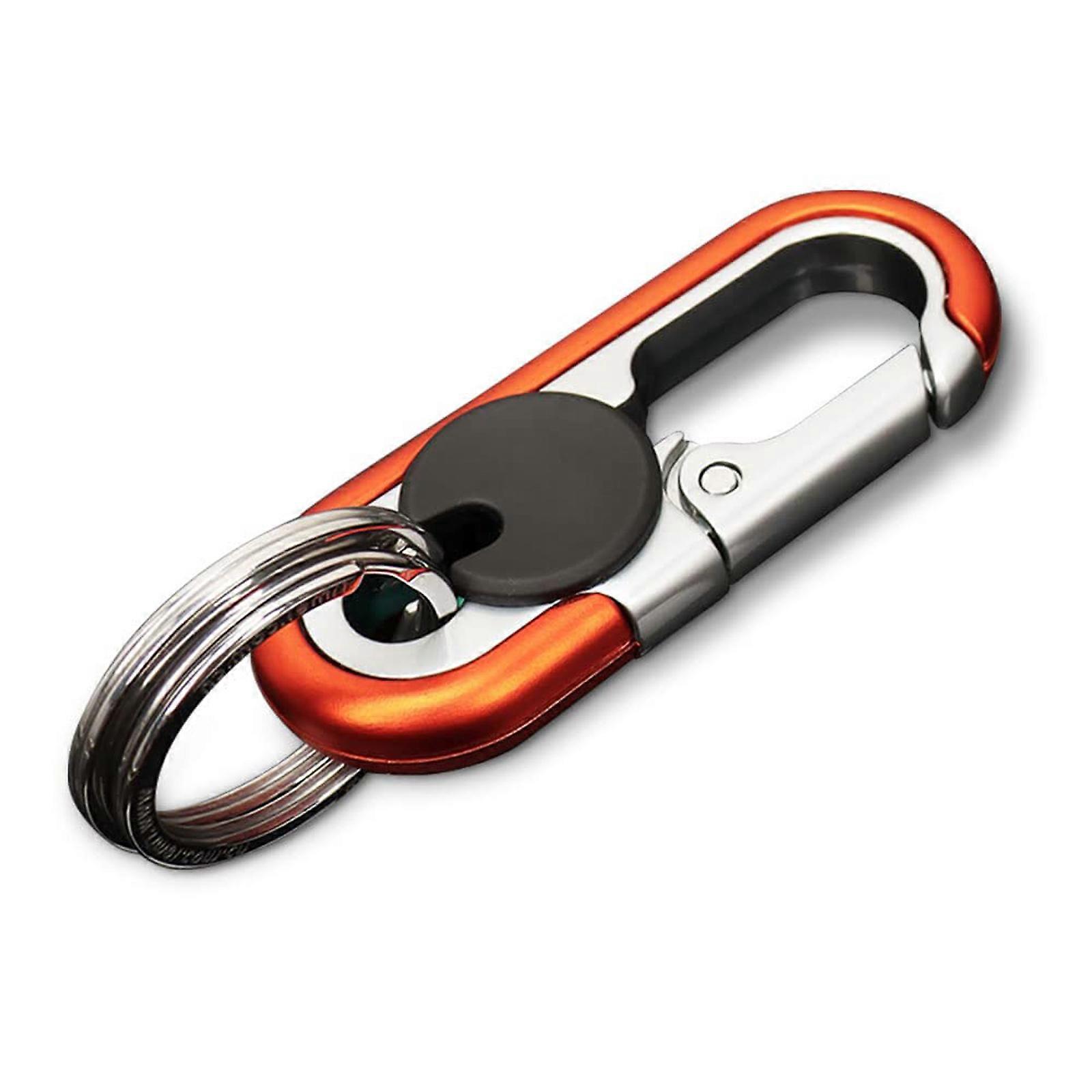 100% NEW,Men's Car Key Chain, Double Layer Anti-Loss Chain Car Keychain Key