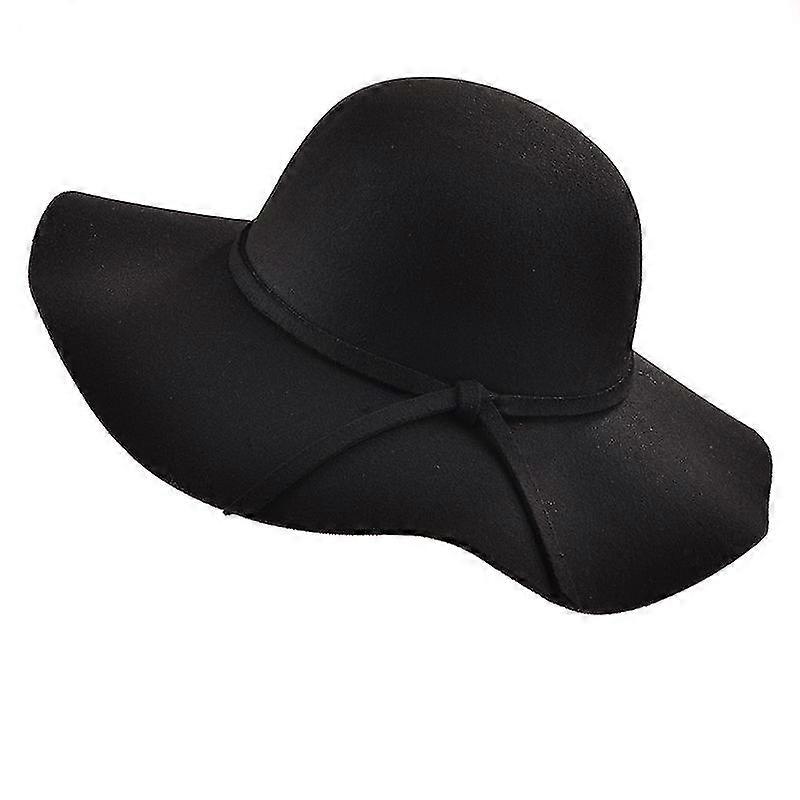 Black Hat Classic Elegant Autumn And Winter