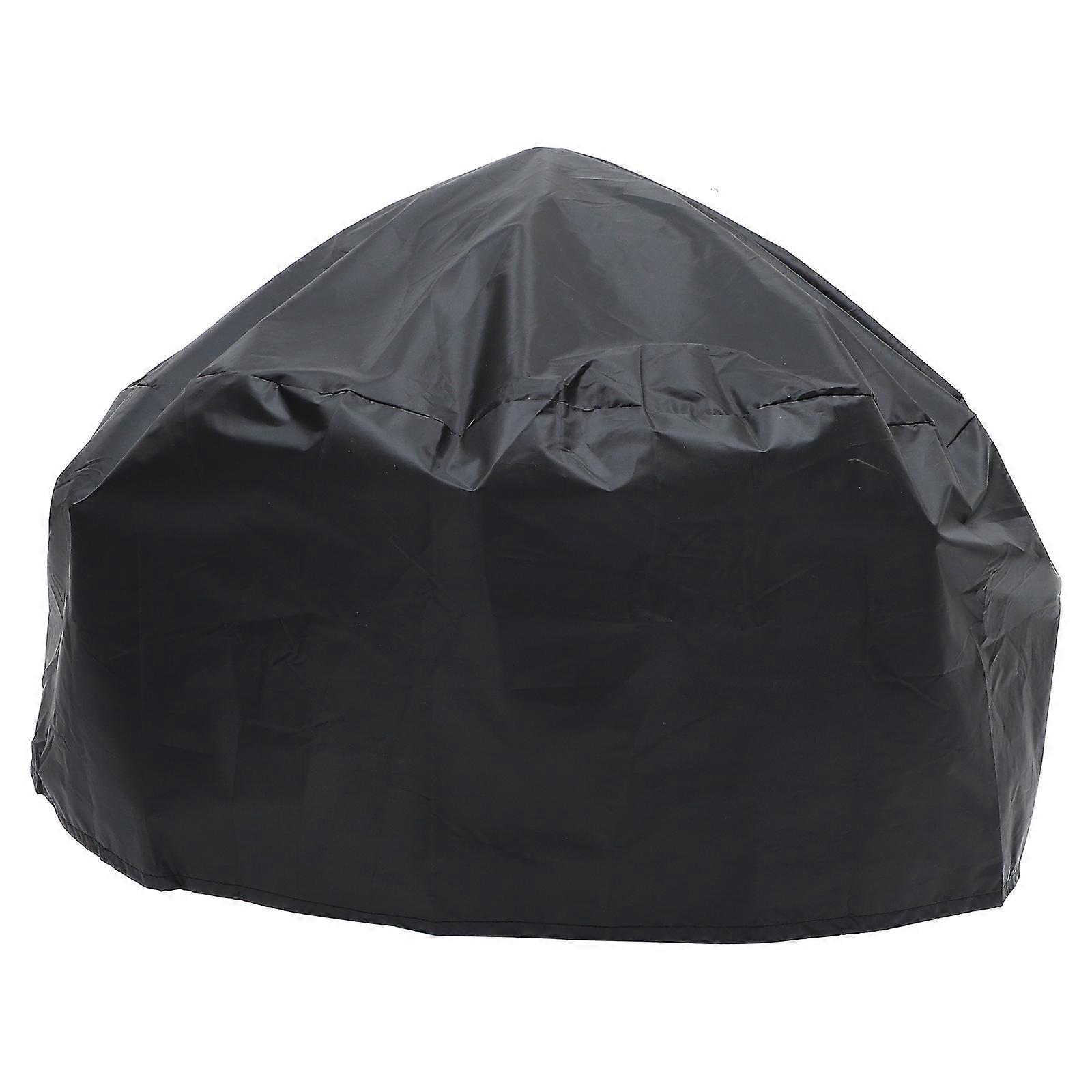 Thickened Fire Pit Cover Outdoor Stove Protective Sleeve Fire-pit Protector (Black)