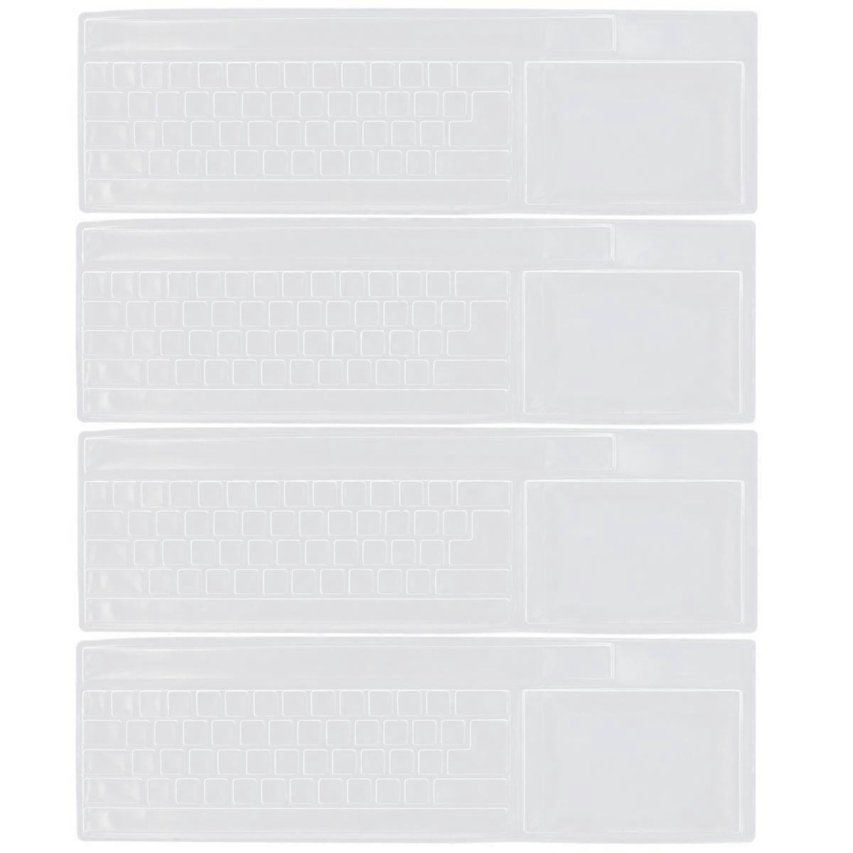 4pcs General Keyboard Cover Transparent Keyboard Protector Computer Keyboard Cover Keyboard Film for Home Office Net Bar School