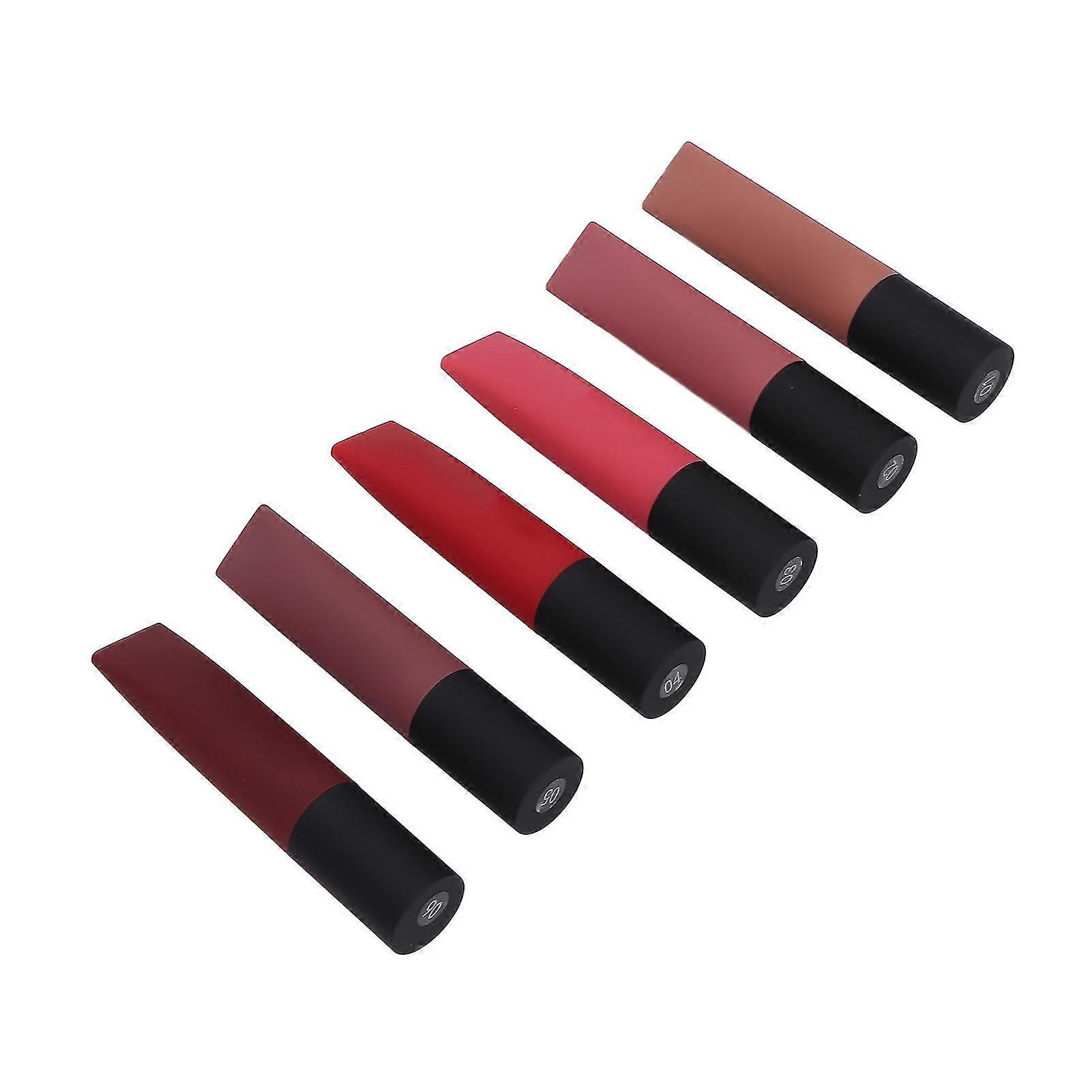 Matte Lip Glaze Set A - 6pcs, Exquisite and Beautiful, Easy Coloring, Safe and Harmless