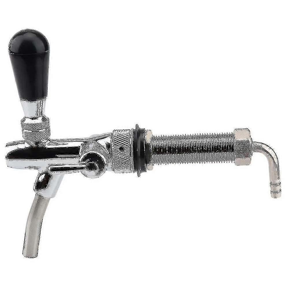 Adjustable Draft Beer Faucet Chrome Plating With 4 Inch Shank Home ...