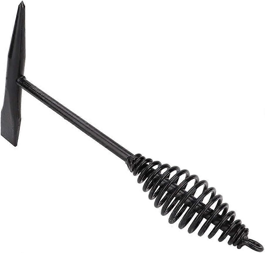 Picking Hammer Welding Hammer, with Coil Spring Handle Cleaning Chipping Hammer Soldering Welder Tool(432G)