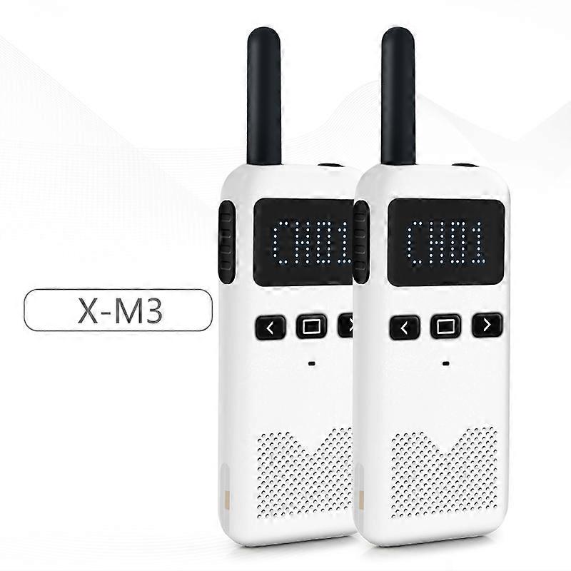 KSUTFSI M3 Tragbarer Zwei-Wege-Funkkommunikator UHF Mini Walkie Talkie 2PCS Intercom Transceiver Interne Antenne Mobile Radios