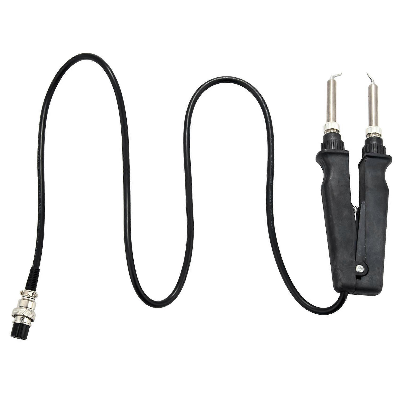 902 Esd Smd Double Soldering Iron Tweezer Handle Clip Heating Plier Soldering Station Accessories -