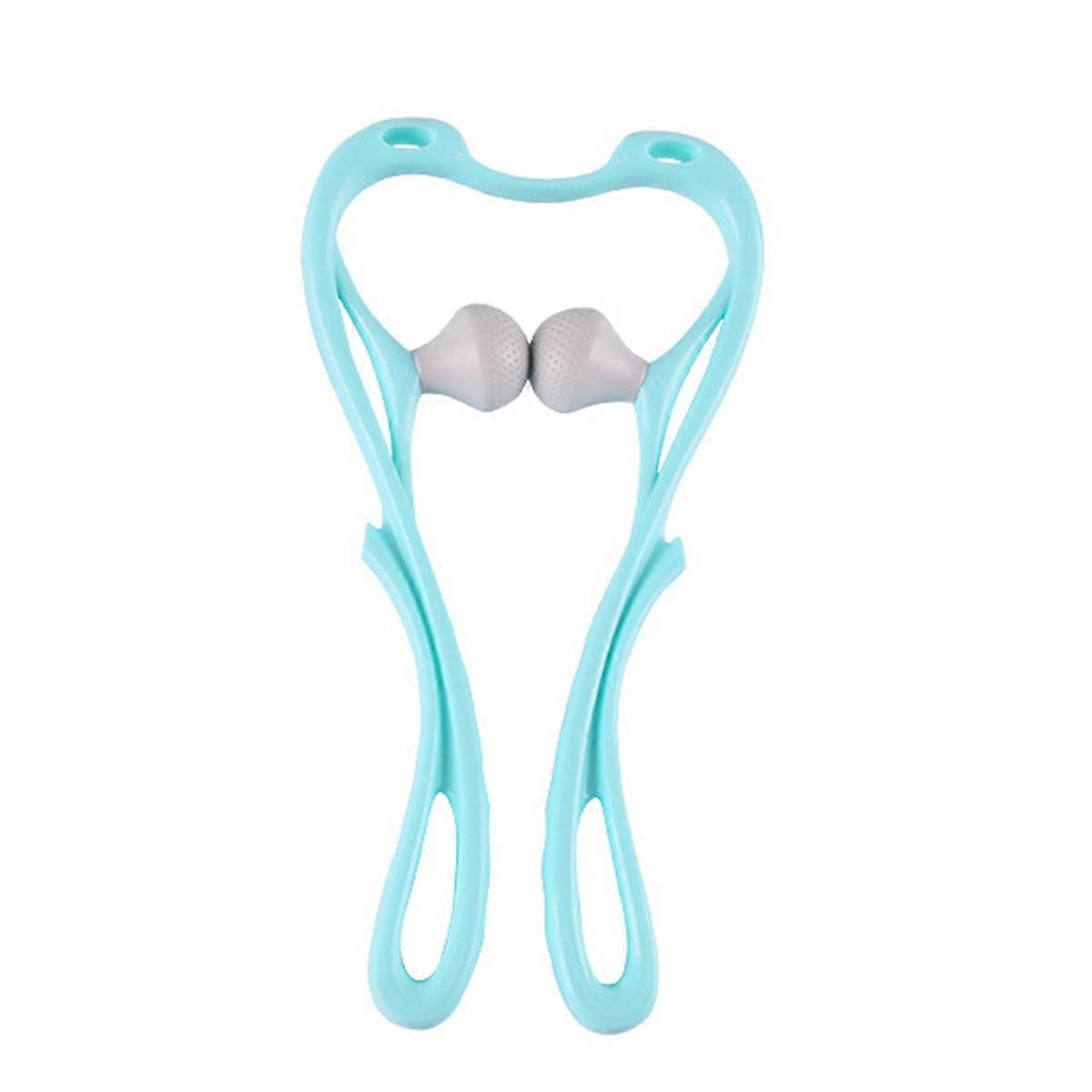 Neck Massager with Massage Point, Relaxer Handheld Self Muscle Massage for Neck Muscle ,Blue