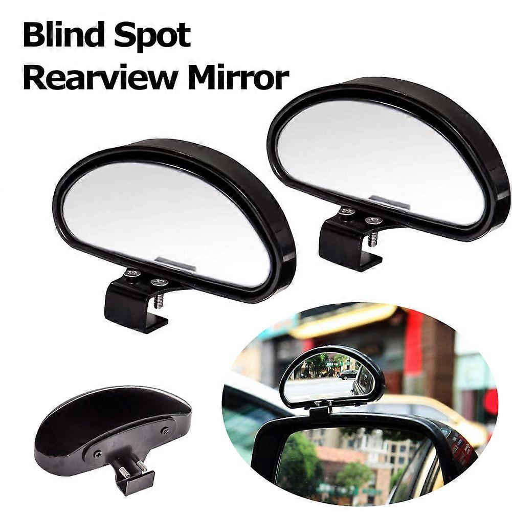 Blind Spot Mirror Universal Adjustable Auxiliary mirror Wide Angle Mirror for for Car SUV Truck Vehicle (Black) Free Shipping