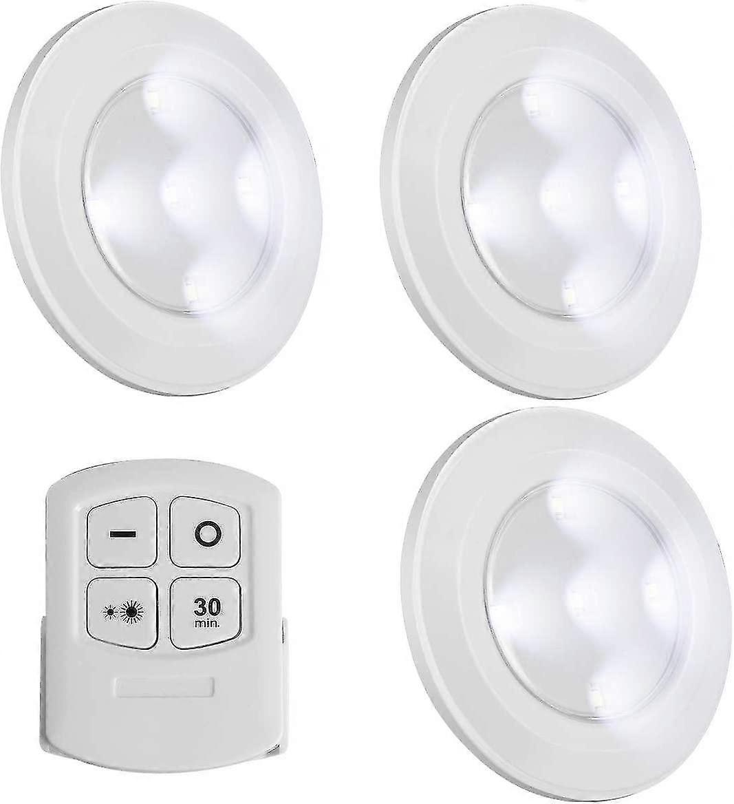 Wireless Led Puck Lights With Remote Control,battery Powered Light