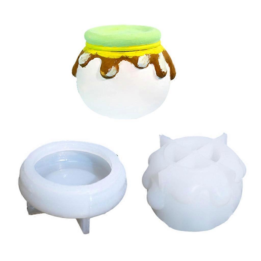 Bottle Mold with Lids, Storage Container Molds for Storing, DIY Decor Candy Jar