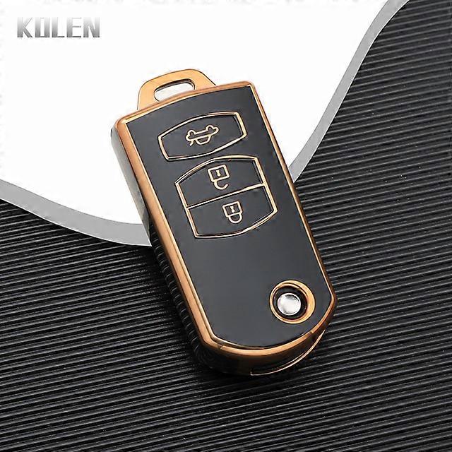 TPU Car Flip Key Case Cover Shell For Mazda 3 5 6 Series M6 RX8 MX5 2 3 Buttons Smart Key Protector Fob Bag Accessories