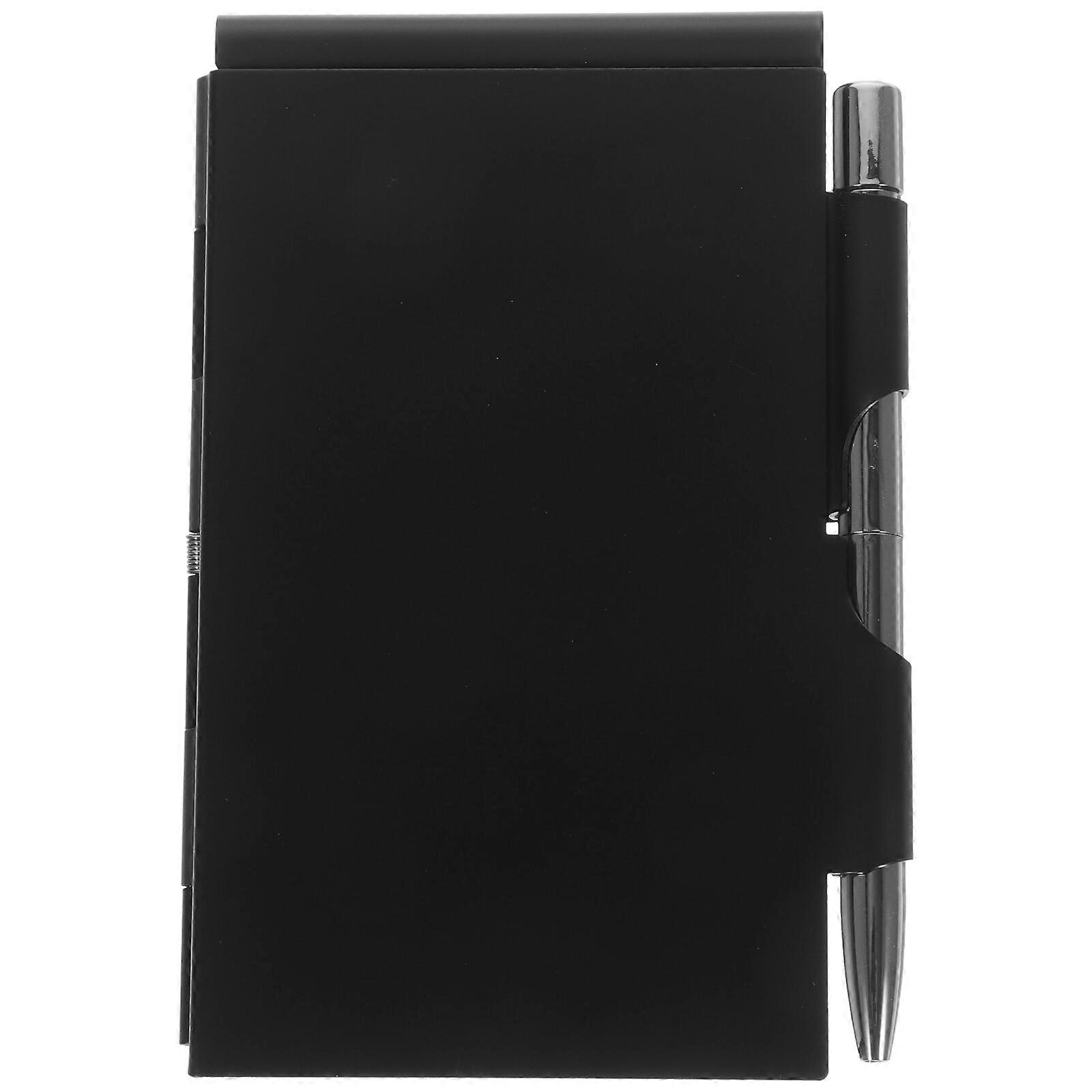 Metal Small Notebook Mini Notepad Small Pocket Notepad Metal Note Case with Pen