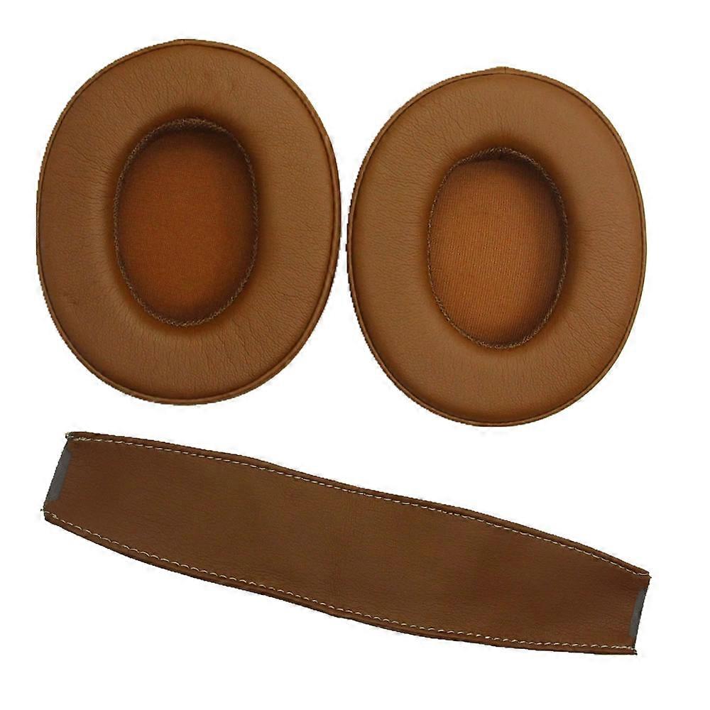 Replacement Headband Cushion pad and Ear Cushion for Beats EXECUTIV - Brown