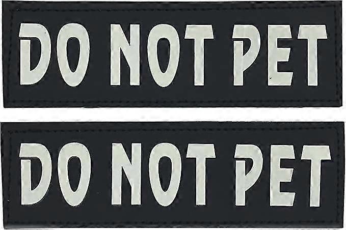 Harness Hook Loop Patches Ask To Pet, Free Hugs, Service Dog, In Training Glow In The Dark (do Not Pet)