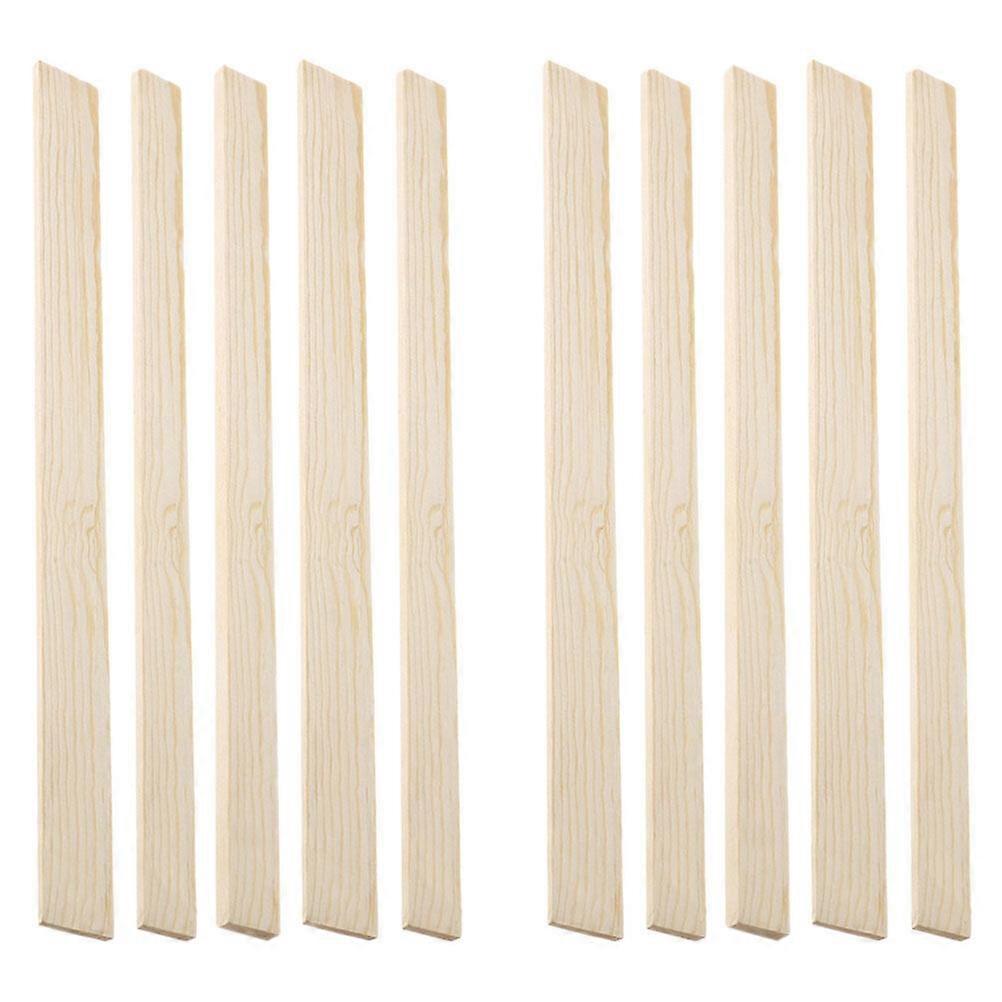 10Pcs Pottery Teaching Rolling Mud Stick Guide Polymer Clay Rolling Guide Wooden Rolling Pin Guide