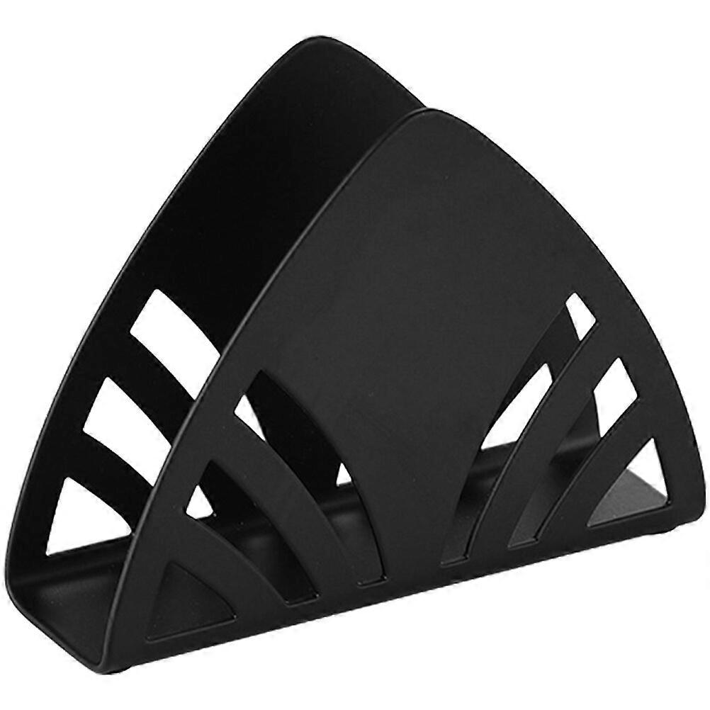 Tabletop Napkin Holder Triangular Napkin Stand Decorative Iron Art Napkin Organizer