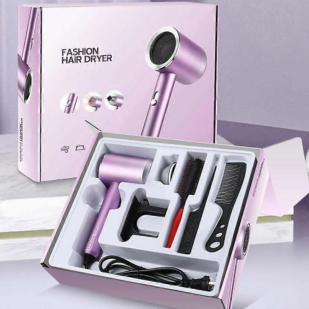 Exquisite Suit Hair Dryer Blu-ray Negative Ion Blow Fast Drying with 2 Heat Setting 360 Degree Air Collecting Nozzle