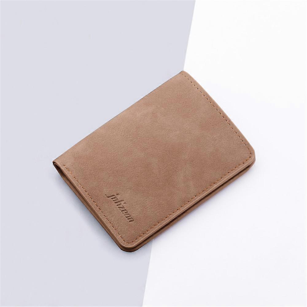 2022 new New Style Mini Thin Men Wallet Card Holder Men's Purse Coin Pouch Card Holder Short Vertical PU Leather Wallet
