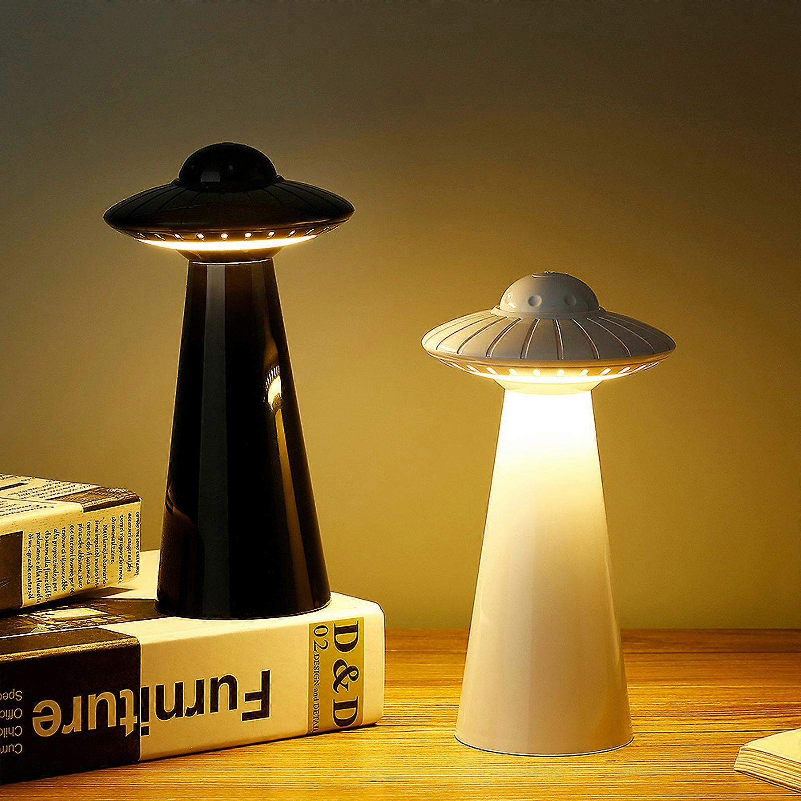 UFO LED Table LampUFO Design USB Rechargeable LED Table Lamp Dimmable Reading Flicker-Free Light,100% New